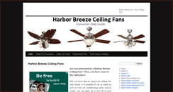Desktop Screenshot of harborbreeze-ceilingfans.net