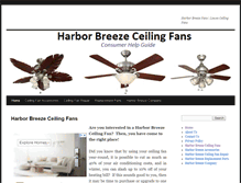 Tablet Screenshot of harborbreeze-ceilingfans.net